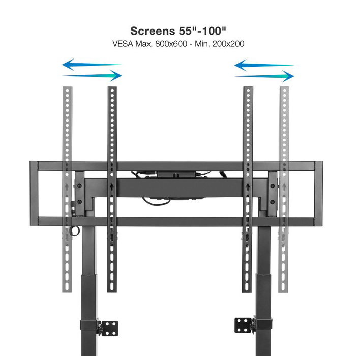 Tooq TITAN Soporte de Suelo y Pared Motorizado FSM01-B para TV 55-100 pulgadas